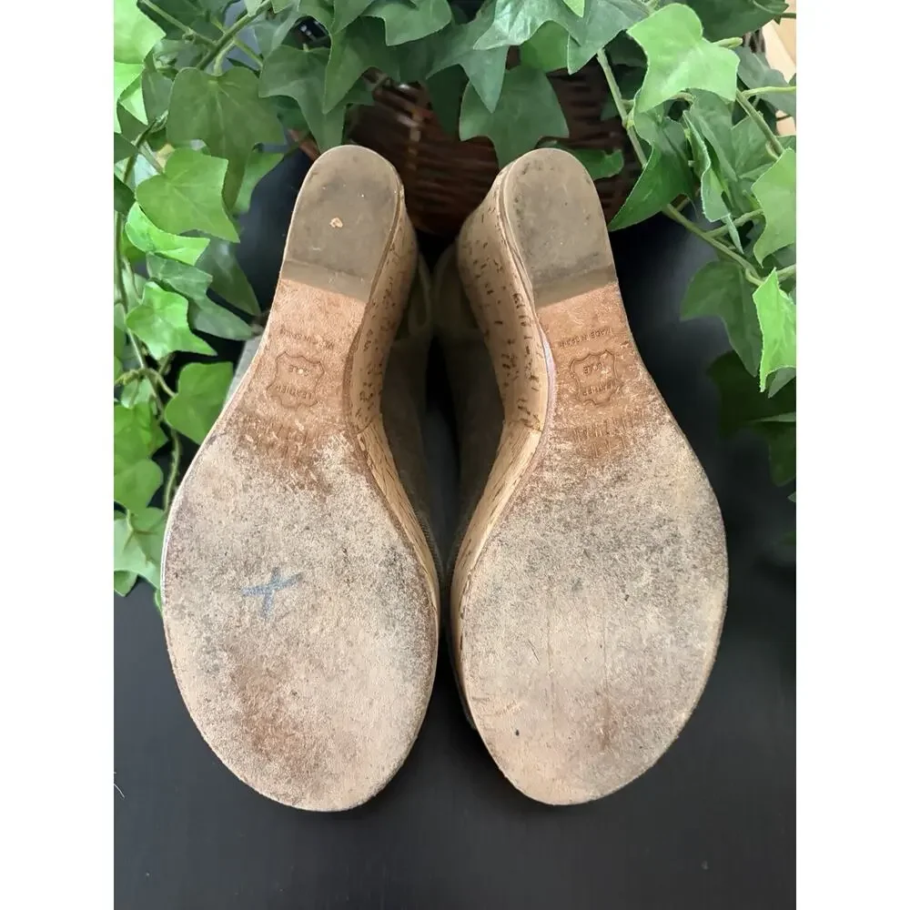 CLOSET CLEAN OUT STUART WEITZMAN PLATFORM CORK HEELS SLIDES SLINGBACK SHOES 7